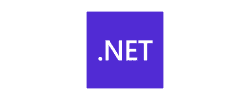 .NET logo, associated with C# and the .NET framework